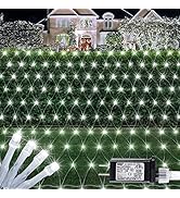HEYFUNi 192 LED Net Lights Outdoor Mesh Lights,8 Modes Net Light for Bushes Plug in, Waterproof C...