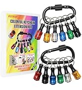 12PCS Keychain Bit Holder 1/4 Socket, Hex Shank Screwdriver Bit Holder for Impact Driver Drill Bi...