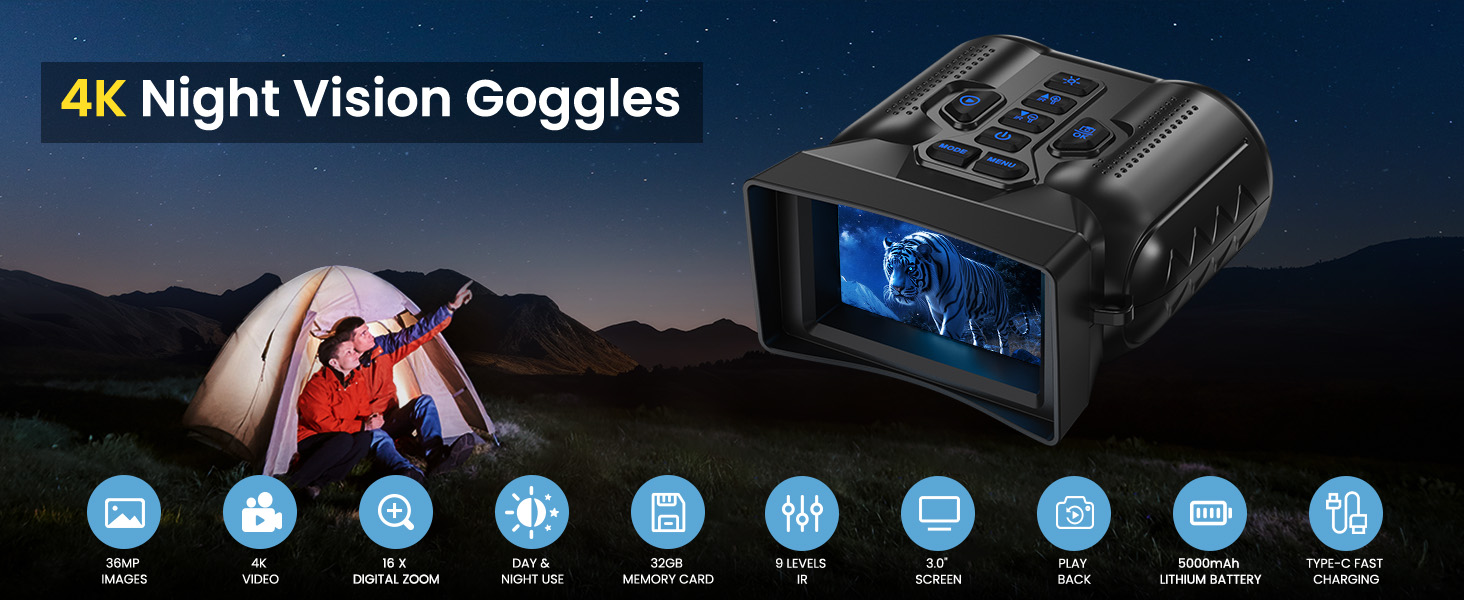 4K Night Vision Binoculars