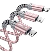 JSAUX 3-Pack USB C to USB C Cable 100W [10ft/6.6ft/3.3ft] Compatible with Nintendo Switch 2 iPhon...