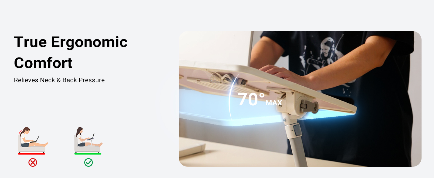 lap desk height adjustable