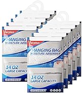 Vacplus Moisture Absorber, 10 Pack Portable Dehumidifiers for Closet and Enclosed Space, 14 OZ De...