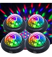 KisMee Disco Party Light Night Light 2 in 1 Flashes with Music Sound Activated Multicolor Disco B...