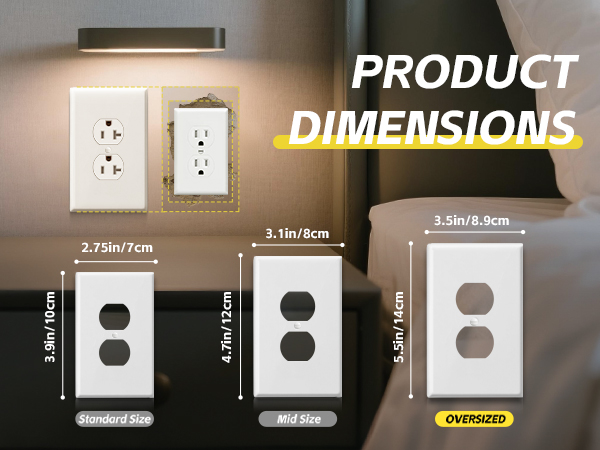 oversized outlet covers wall plate