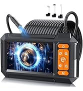 Endoscope Camera with Light, 1080P HD Borescope with 8 Adjustable Lights, 4.3