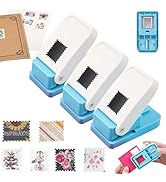 BAOFALI 3Pcs Stamp Puncher, Stamp Punch 1X0.8inch Rectangular Postage Stamp Punch, Scalloped Rect...