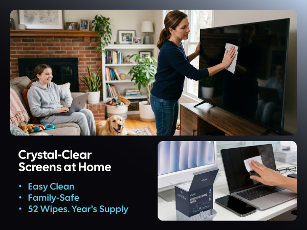 52 wipes for years supply, safe for home use