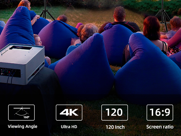 120 inch projector screen with stand