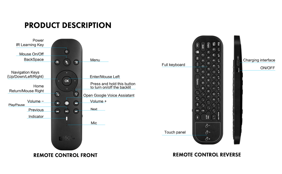 G60S Pro bluetooth remote