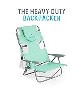 Ostrich On Your Back Backpack Beach Chair with Face Hole - Adjustable, Portable Lounge Chair with...