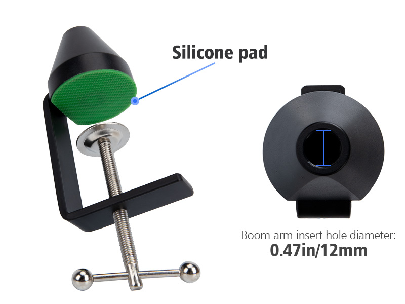 Metal Desk Table Mounting Clamp Metal Mic Clamp