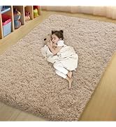 qulint Bedroom Area Rugs 4x6, Fluffy Soft Shag Kids Rug for Boys and Girls Small Carpet for Nurse...