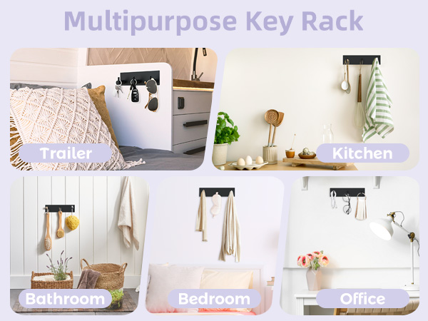 Key Holder with 3 Hooks