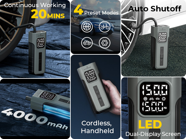 Tire Inflator Portable Air Compressor