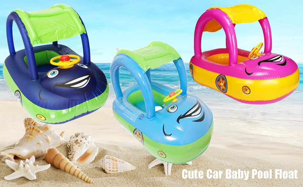 Cute Car Baby Pool Float