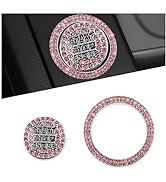 Bling Push Start Button Cover Compatible with Audi,Romantic Rhinestone Engine Start Button Cover ...