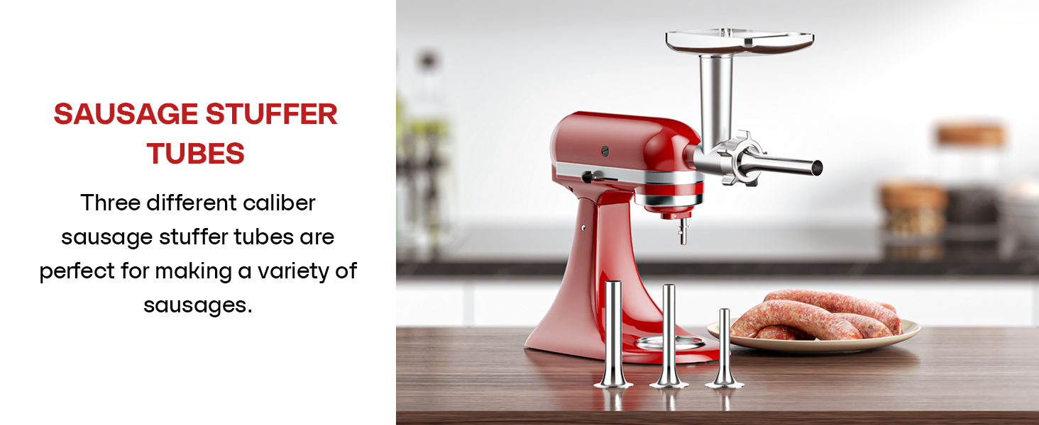 Metal Meat grinder attachment for KitchenAid Stand Mixers