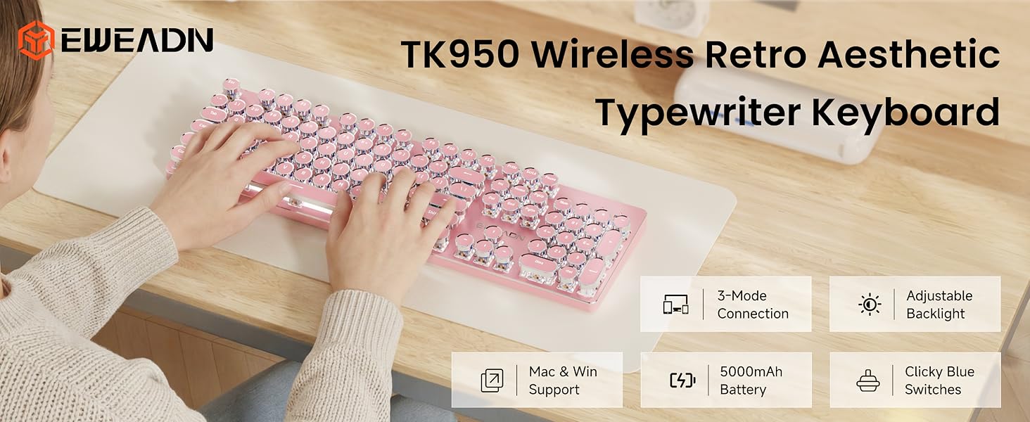 wireless keyboard bluetooth keyboard typewriter keyboard