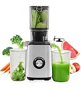 OLIXIS Cold Press Juicer, Masticating Juicer Machines with Wide Feed Chute, High Juice Yield and ...