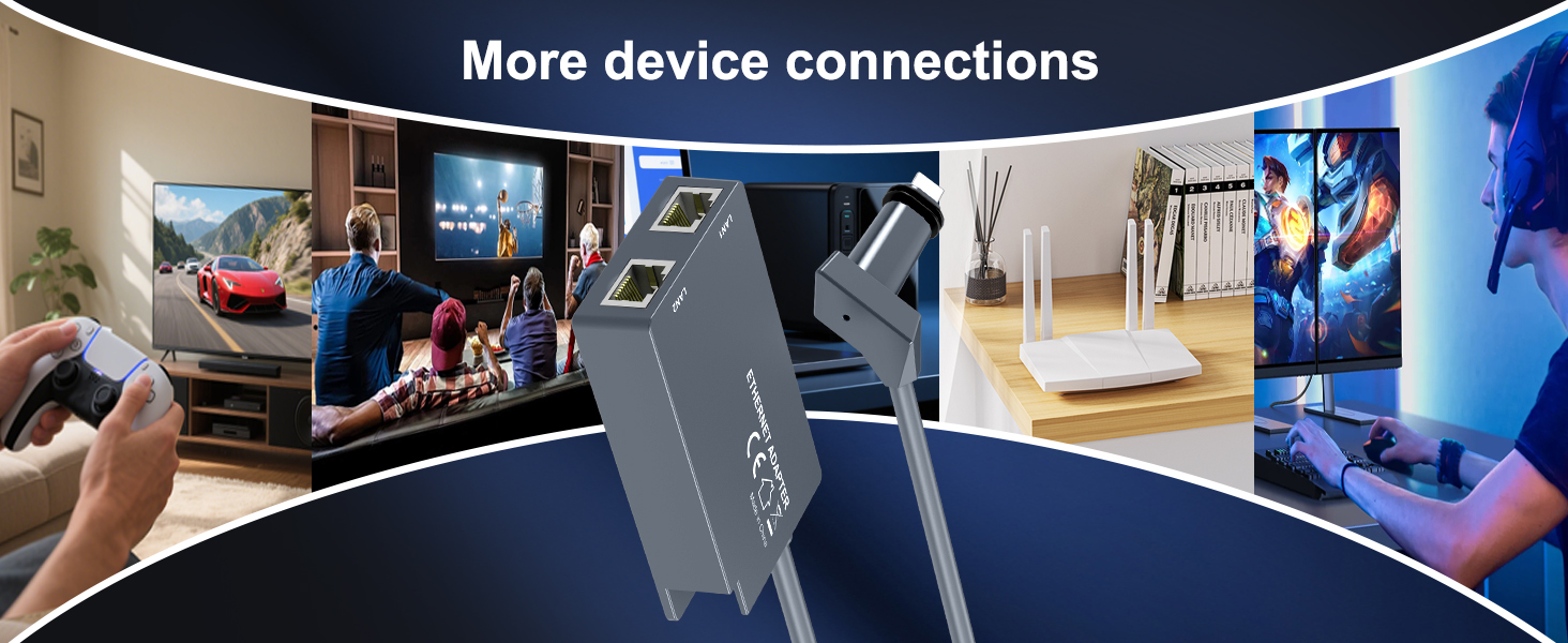 starlink ethernet adapter to more device connections