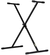 Stage Rocker Single-X Style Classic Folding Keyboard &amp; Digital Piano Stand, Adjustable Width &amp; He...