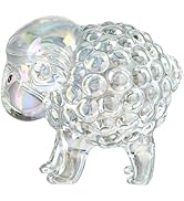 H&amp;D HYALINE &amp; DORA AB Crystal Sheep Figurines Art Handmade Glass Lamb Statue Collectible Crystal ...
