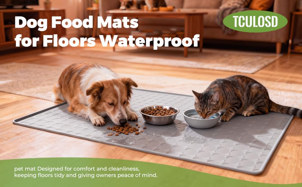 Pet food mat