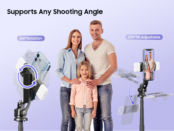 Selfie Stick Tripod with Light