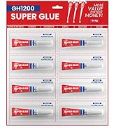 4 Gram x 8 Strong Super Glue All Purpose with Anticlog Cap. Super Fast &amp; Strong Adhesive superglu...