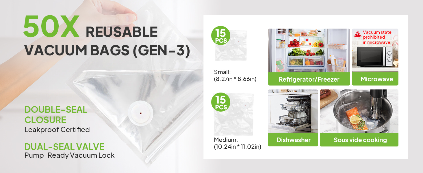 Compact Vacuum Sealer for Food