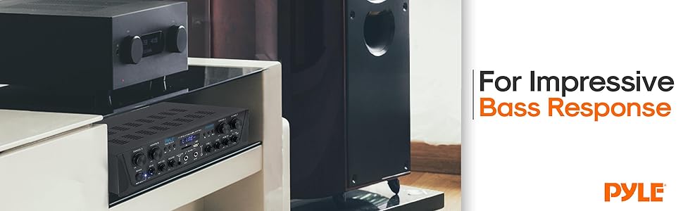 pyle amplifier:bluetooth amplifier;rack mount;home stereo;reciever;stero reciever;theater;speaker