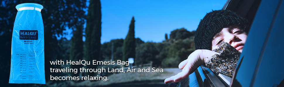healqu emesis bag travel traveling land air sea land travel sea travel car travel air travel