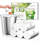 T.FORING 120 Count 1.2 Gallon Mini Trash Bags - Excat Thick Clear Garbage Bags for Bathroom, Stro...