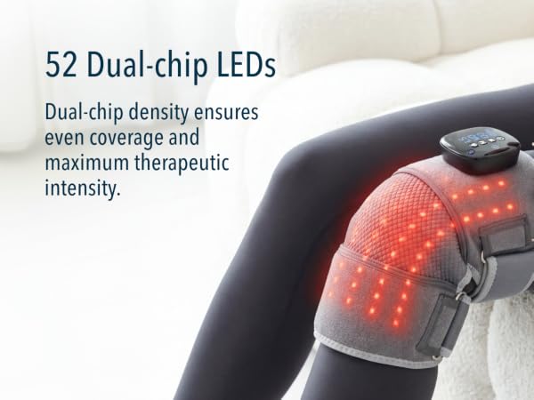 FORTHiQ RED+ Knee Massager with Heat and Red Light Therapy