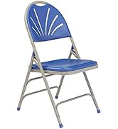 Plastic Portable Folding Chairs by National Public Seating – 1100 Series Premium Lightweight Fold...