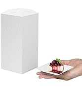Mini Disposable Appetizer Plates - 100 Pack 2.95 In. x 2.95 in. White Plastic Dessert Plates - El...