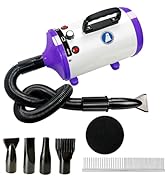 Xapigo Dog Dryer,High Velocity Professional Dog Grooming Dryer,Adjustable Temperature and Speed w...