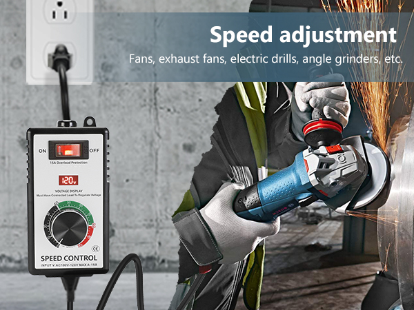 fan variable speed controller electric motor rheostat ac 120v