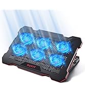 HAVIT Laptop Cooling Pad with 6 Cooling Fans, Laptop Cooler 6 Adjustable Heights for 13-17 Inch L...