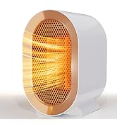 QQT Electric Space Heater,1200W Energy Efficient Space Heaters for Indoor Use,Two-Speed Portable ...