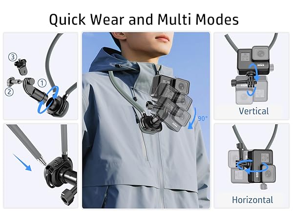 Neck Mount Specially Designed For Pov Shots