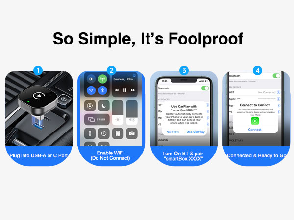wireless airplay adapter for car wireless android auto adapter