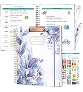 Ospelelf Spiral Undated Daily Planner 8.5 x 11 Weekly Monthly Teacher Planner Academic Yearly Pla...