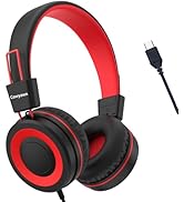 Cowyawn USB Type C Kids Headphones for School, Wired Toddler Headphones, 94dB Volume Limited, HD ...