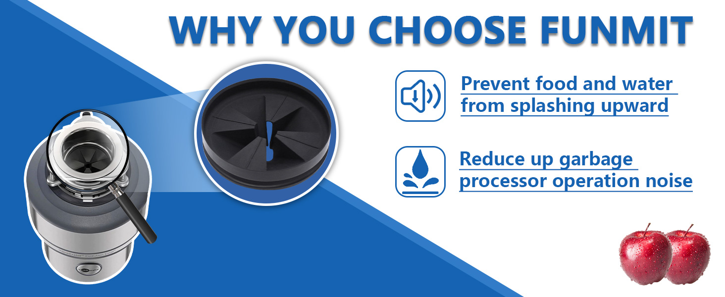 garbage disposal rubber drain insert