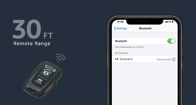 Bluetooth remote control connection