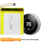WRUMI for Nest Thermostat Battery 3rd Generation: TL284443 Battery Replacement for Nest Learning ...