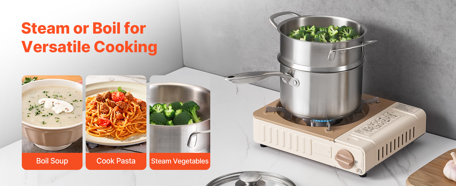 stainless steel saucepan