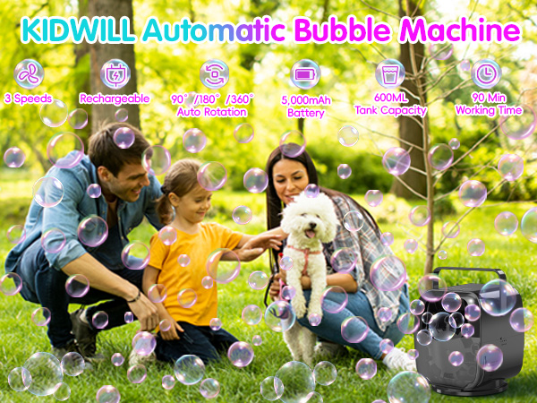 KIDWILL automatic bubble machine