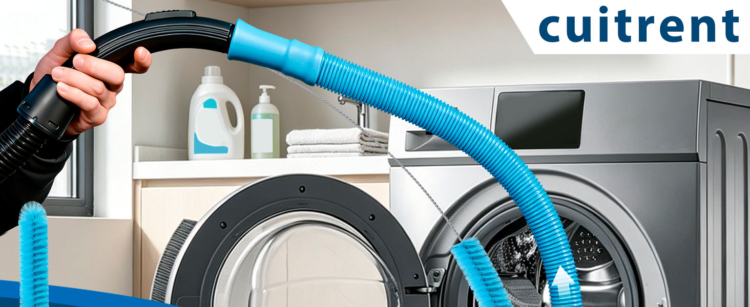Universal Dryer Vent Cleaning Kit with Vacuum Hose Attachment